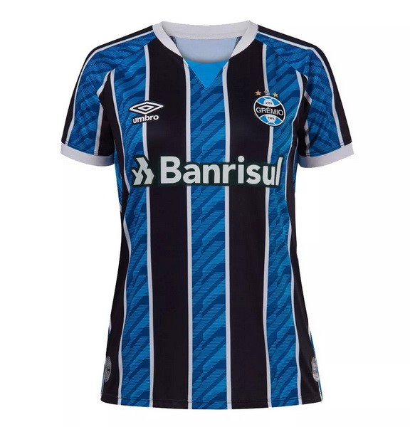 Camiseta Grêmio FBPA 1ª Mujer 2020 2021 Azul